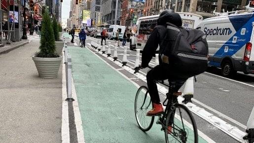 Pas dla rowerów w New York