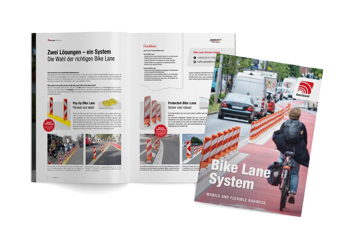 Broszura dotycząca pasów rowerowych