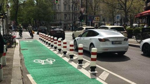 Pas rowerowy w Charlottenburg