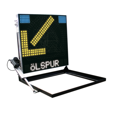 Składany system informacji drogowej LED PolVIS/FeuVIS TXT z pilotem zdalnego sterowania