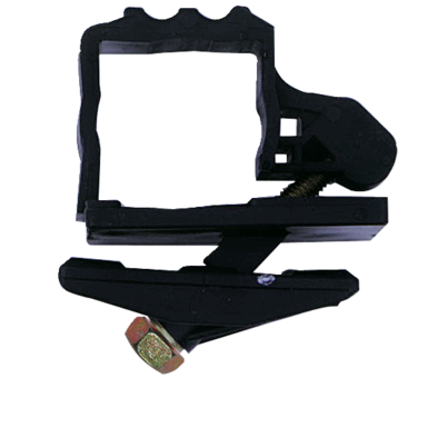 Uchwyt na tabliczkę 128M | czarny | tworzywo sztuczne