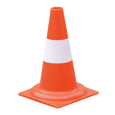 Stożek kierunkowy 350 mm, świecący w ciągu dnia