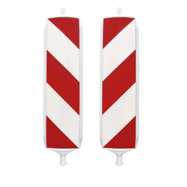 Sygnalizator bezpieczeństwa KD-System | prawa/lewa dwustronny RA2 z pasami ukośnymi