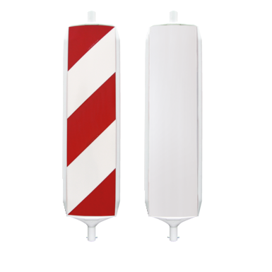 Sygnalizator bezpieczeństwa KD-System | lewy jednostronny RA2 z pasami ukośnymi