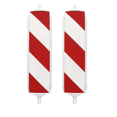 Sygnalizator bezpieczeństwa KD-System | prawy/prawy dwustronny RA2 z pasami ukośnymi