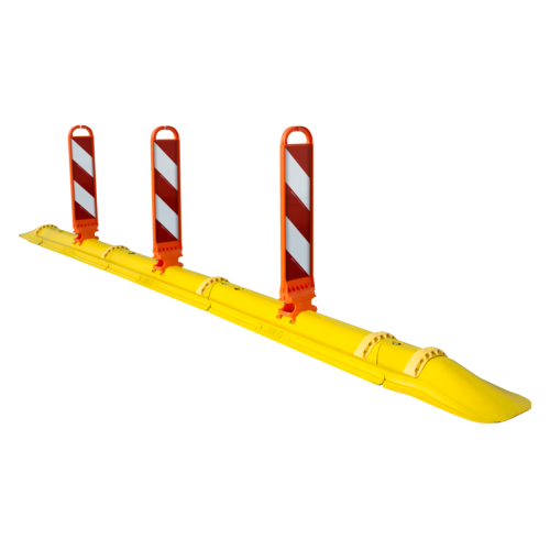 Barierki ochronne, znaki drogowe, progi zwalniające i progi drogowe