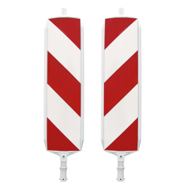 Tablica ostrzegawcza D-System | prawostronna/lewostronna, dwustronna, z pasami ukośnymi RA2