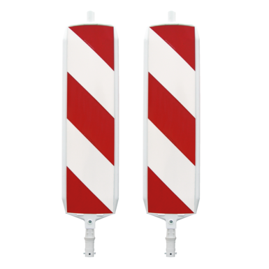 Tablica ostrzegawcza D-System | prawostronna/prawostronna, dwustronna, z pasami ukośnymi RA2