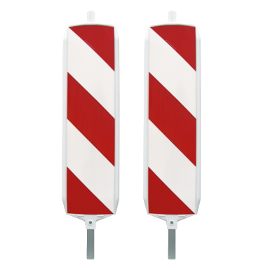 Tablica ostrzegawcza M-System | prawostronna/prawostronna, dwustronna, z pasami ukośnymi RA2