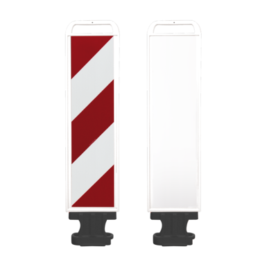 Leitboy IV, L92 weiß | jednostronny, ze strzałką w lewo