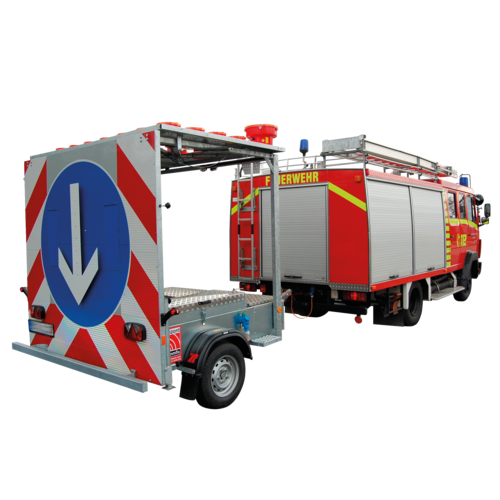 Przyczepa bezpieczeństwa drogowego